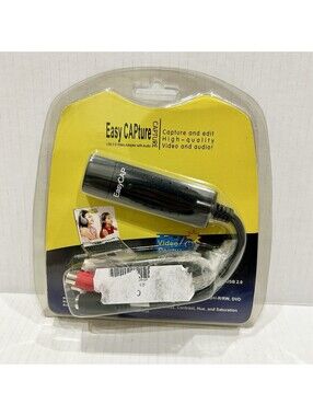 EasyCAP USB Video Capture Device Capture & Edit High Quality Video New Sealed